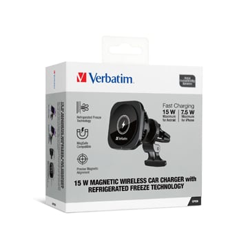 SmarTone Online Store Verbatim 15W 磁吸無線車用充電器 (冰感冷凍技術)